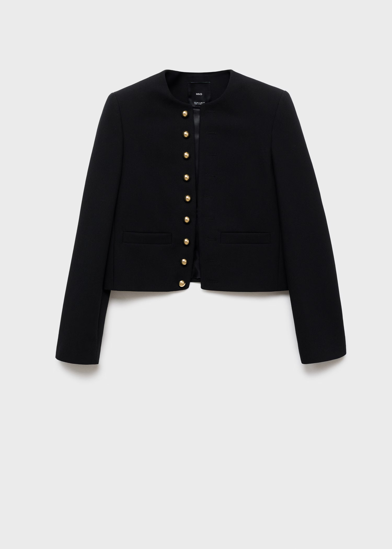 Buttoned cropped jacket - Women | MANGO USA | Mango (US/MX/AU)