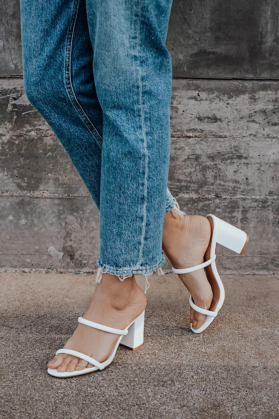Addien White High Heel Sandals | Lulus (US)
