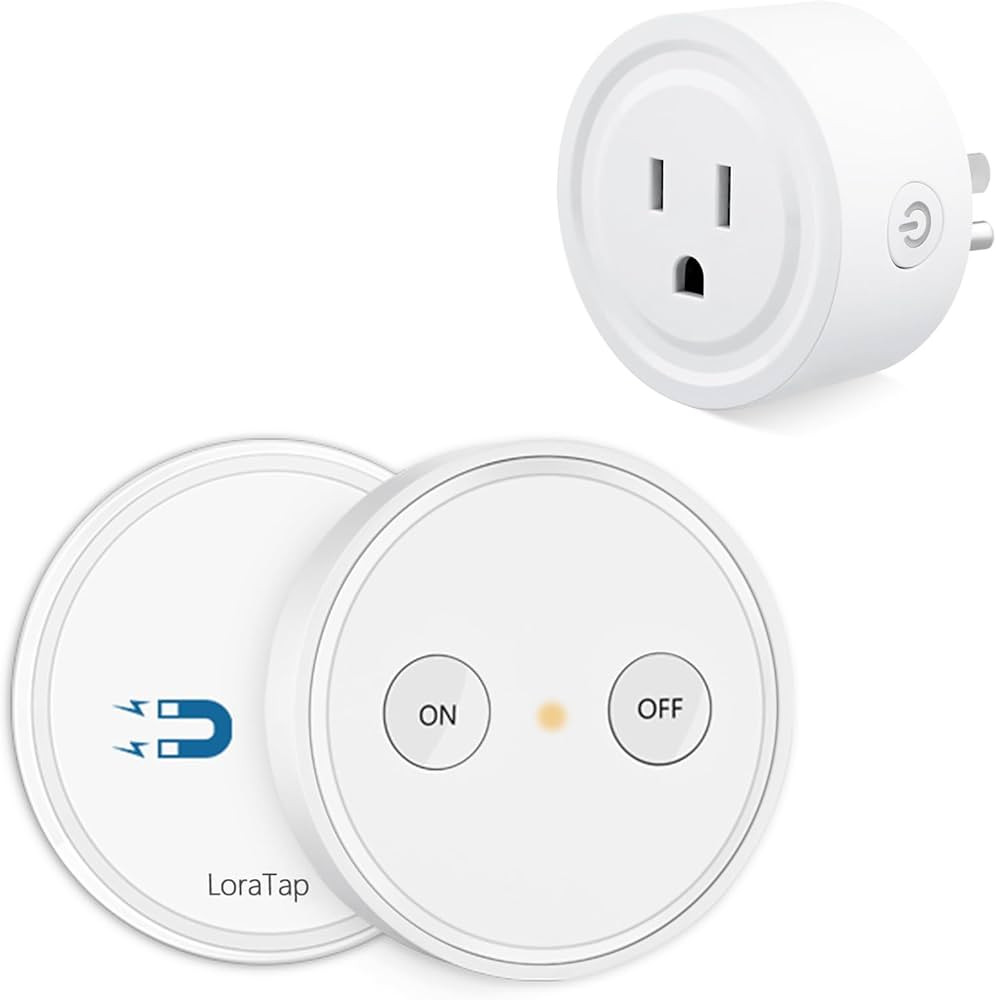 LoraTap Mini Remote Control Outlet Plug Adapter, 656ft Range Wireless Light Switch for Household ... | Amazon (US)