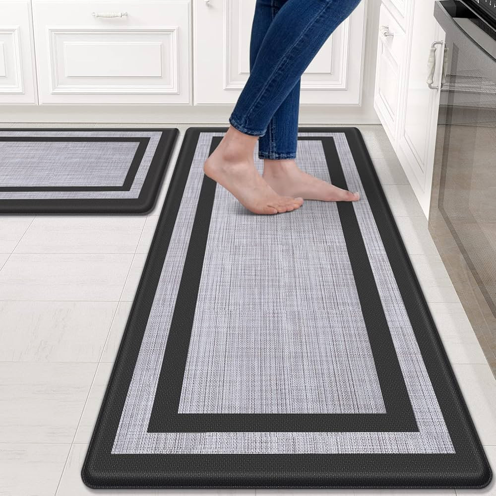 Mattitude Kitchen Mat [2 PCS] Cushioned Anti-Fatigue Kitchen Rugs Non-Skid Waterproof Kitchen Mat... | Amazon (US)