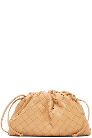 Bottega Veneta - Tan Intrecciato Mini Pouch Clutch | SSENSE