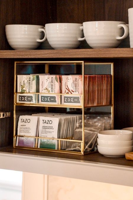 We can’t stop singing the praises of this sweet tea setup in our #theGSDowntownDreamer project! So functional to keep your cabinet organized but pretty enough to live on the counter too. 
#pantryorganization #kitchenorganization #teatime #healthy

#LTKActive #LTKFindsUnder50 #LTKHome