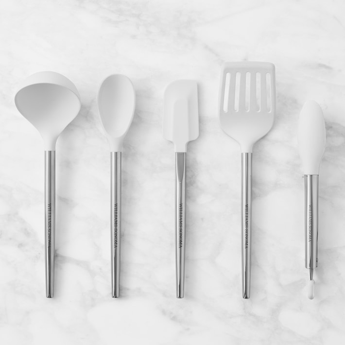Stainless Steel Silicone Tools 5-Piece Set | Williams-Sonoma