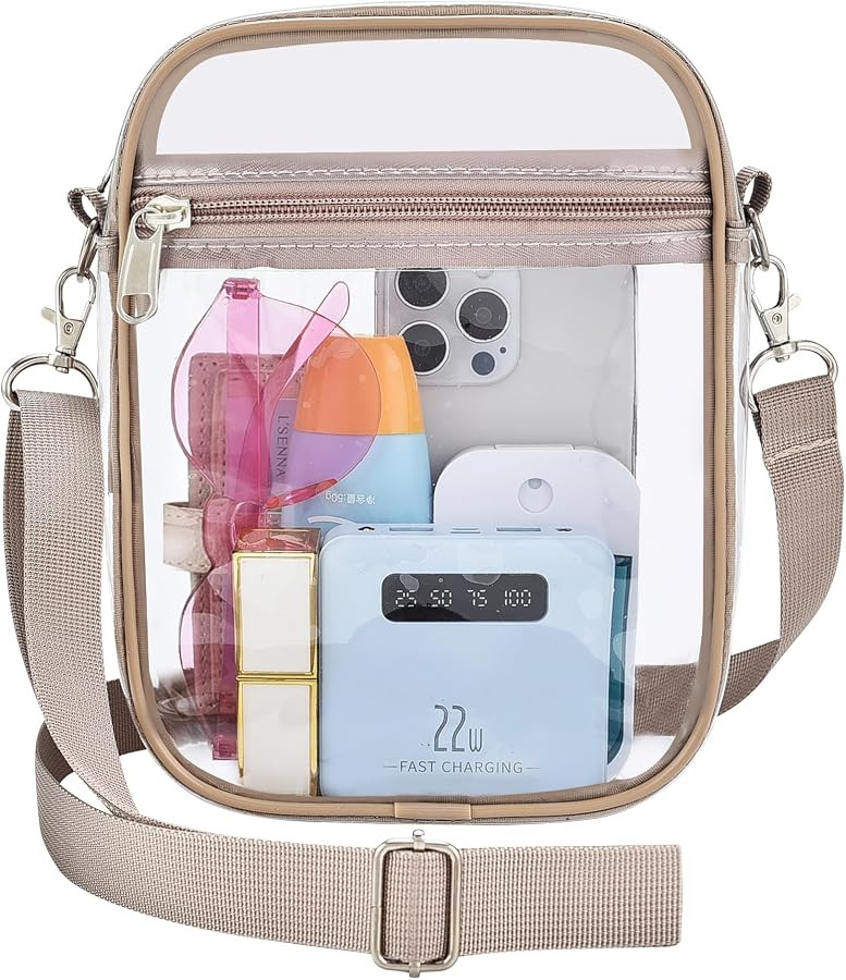 Clear Purse for Women, Stadium Approved Hobo Shoulder Bag for Events | Amazon (US)
