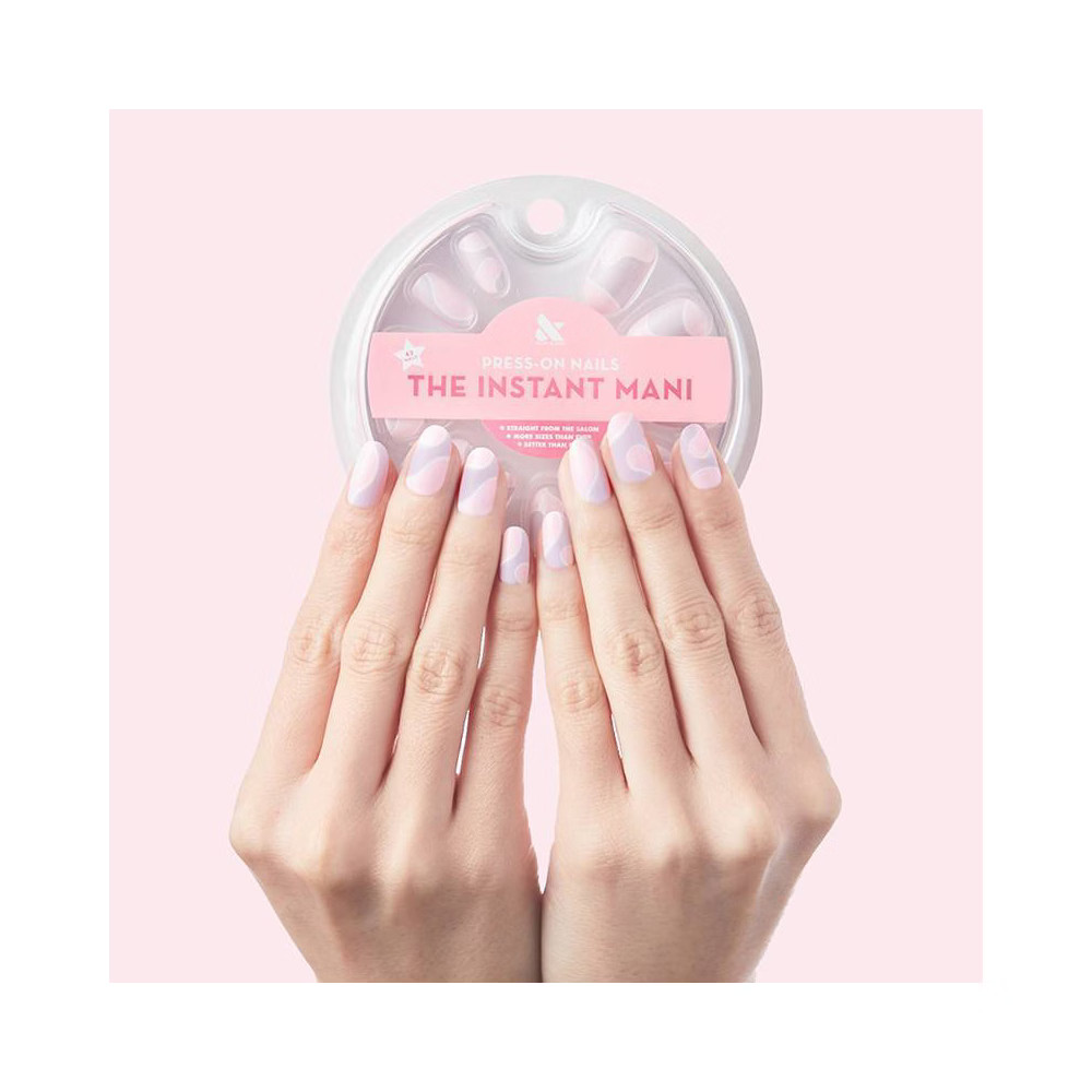 Olive & June Press-On Fake Nails - Oval Geometric Swirl - 42ct - M | Target