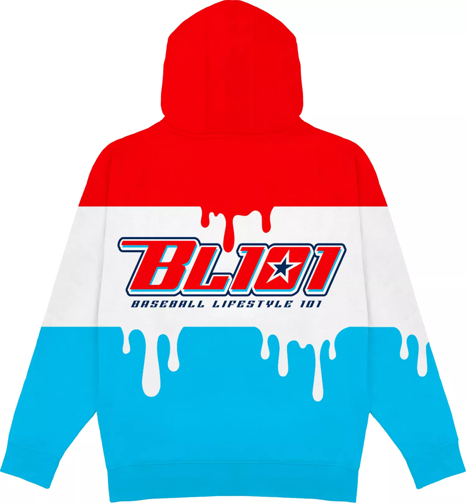 Baseball Lifestyle 101 Boys' Freeze Pop Hoodie, Medium, Red/White/Blue | DICK'S Sporting Goods