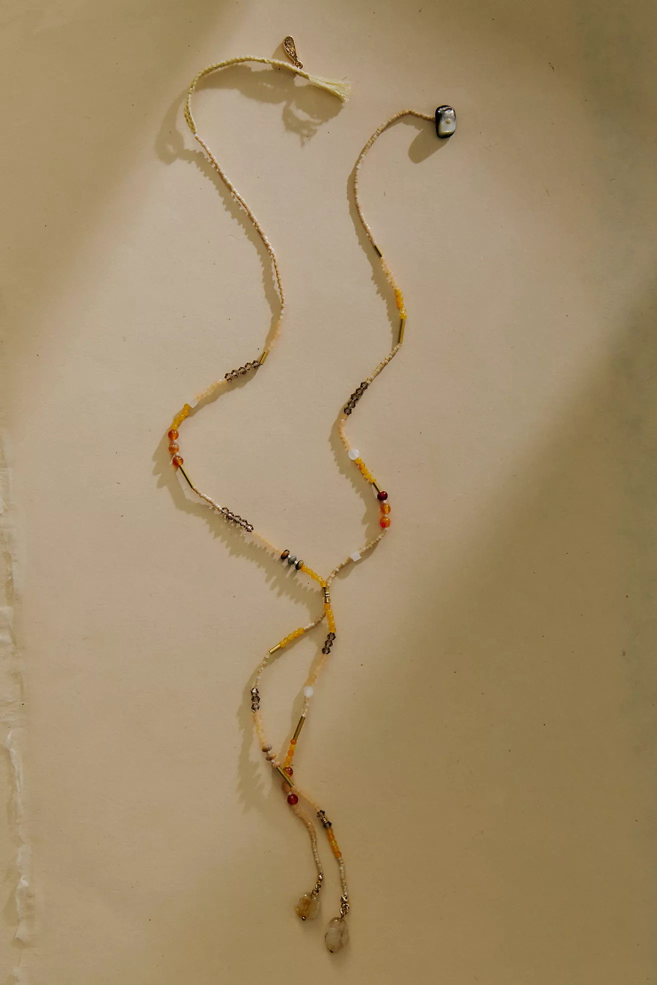 Muse Semi-Precious Beaded Lariat Necklace | Free People (Global - UK&FR Excluded)