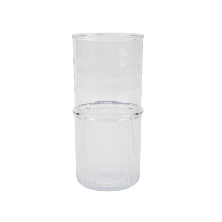 Better Homes and Gardens 21-Ounce Tall Clear Ribbed Tritan Tumbler, Dishwasher Safe | Walmart (US)