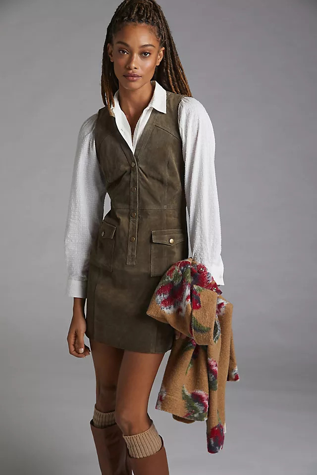 Pilcro Suede Mini Dress | Anthropologie (US)