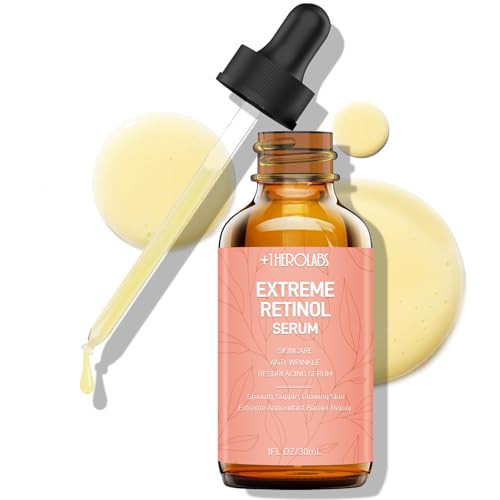 Retinol Serum for Face 2.5%, B5 Resurfacing Retinol Serum with Vitamin C, Vitamin E, Hyaluronic Acid, Niacinamide, Peptide for Anti-Aging, Wrinkle Smoothing, Dark Spot Corrector, Brighten Dullness | Amazon (US)