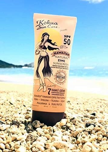 Kokua Sun Care SPF 50/80 Min Water Resistance Reef Safe Natural Zinc Sunscreen | Amazon (US)