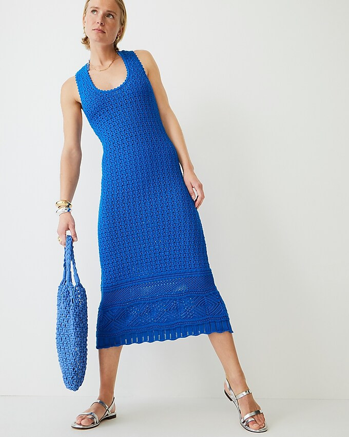 Limited-edition crochet maxi sweater-dress | J. Crew US