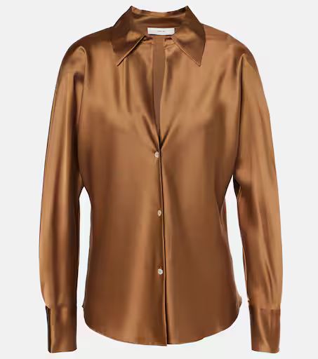 Silk satin shirt | Mytheresa (US/CA)