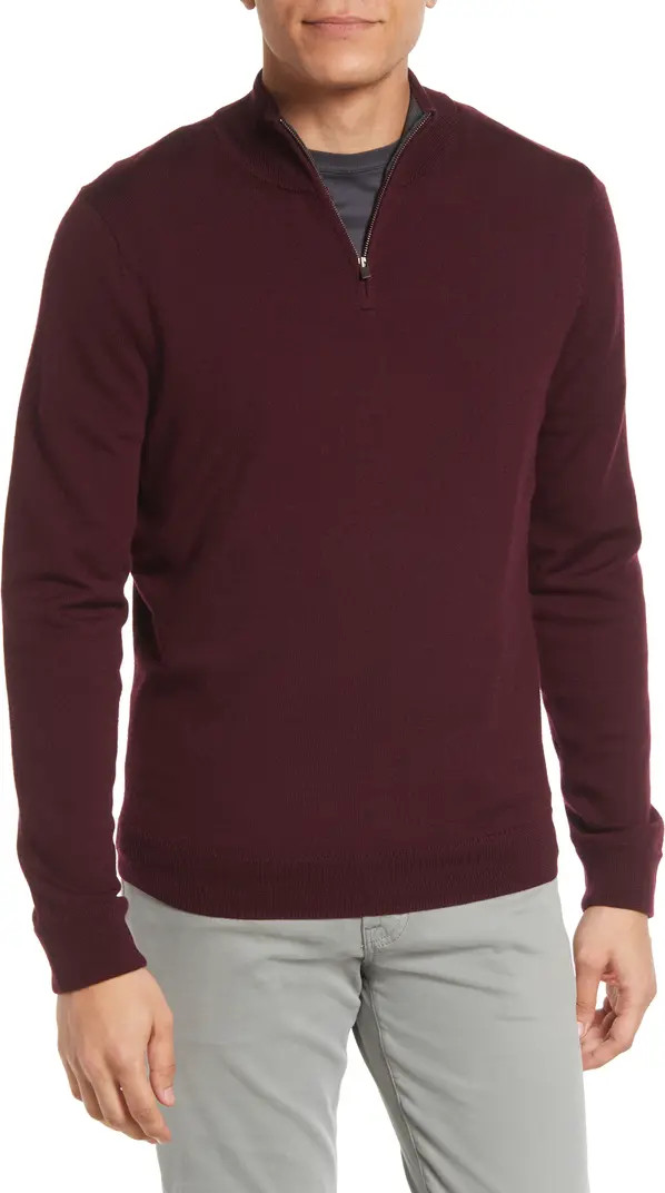 Washable Merino Quarter Zip Sweater | Nordstrom