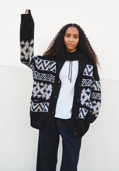 Kellton Shawl Wool Blend Cardigan | Hush UK