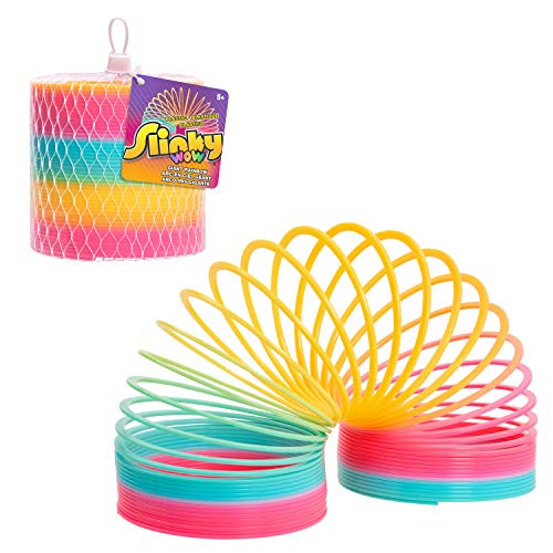 Just Play Slinky the Original Walking Spring Toy, 5-inch Diameter Plastic Rainbow Giant Slinky, Fidget Toy, Kids Toys for Ages 5 Up | Amazon (US)