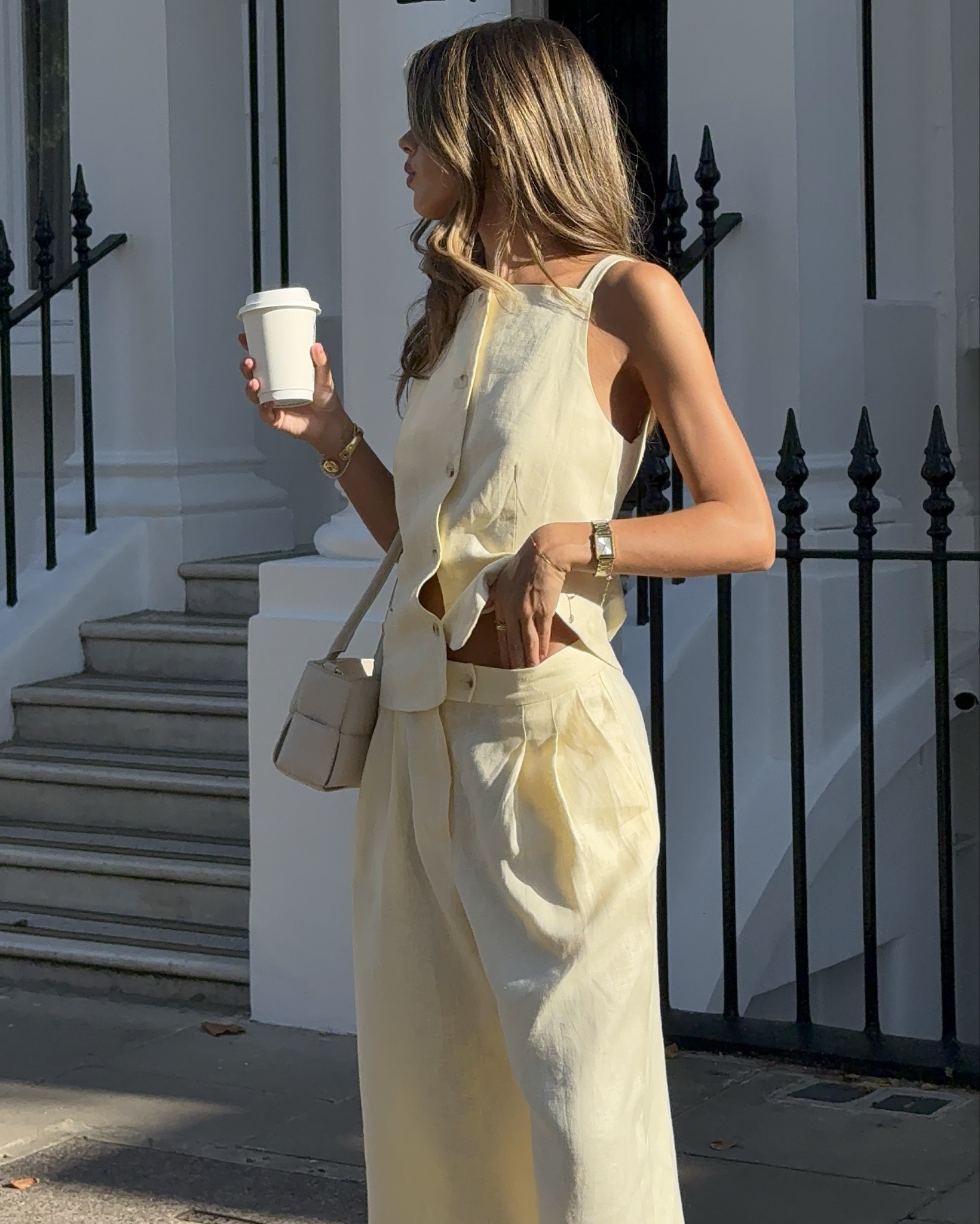 Butter yellow sets !!! I’m obsessed !! Sooo perfect for spring / autumn seasons. I’m wearing size 8/small in both! DC: ELLA15 