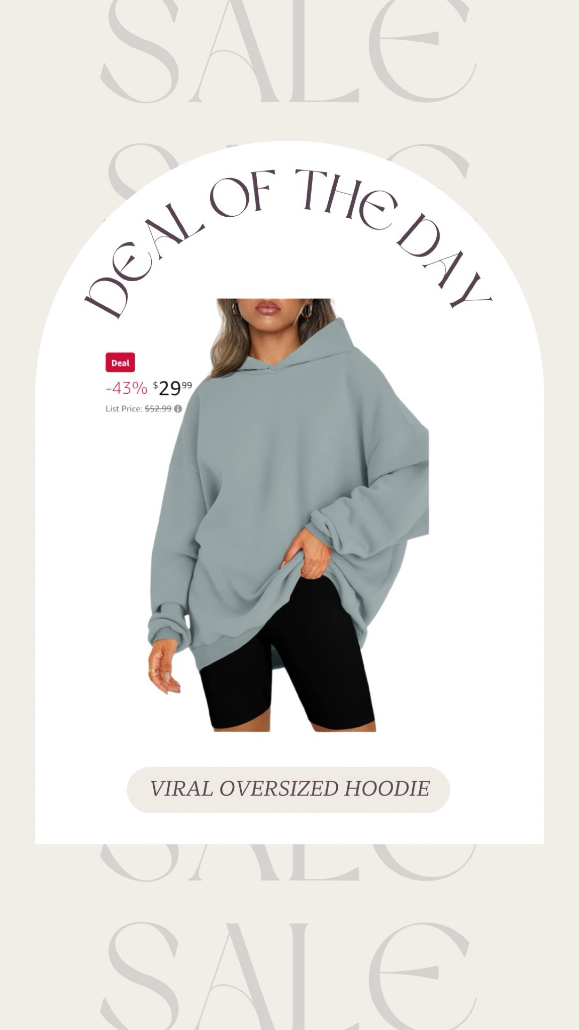 Super cute oversized hoodie on sale! 

#LTKstyletip #LTKsalealert