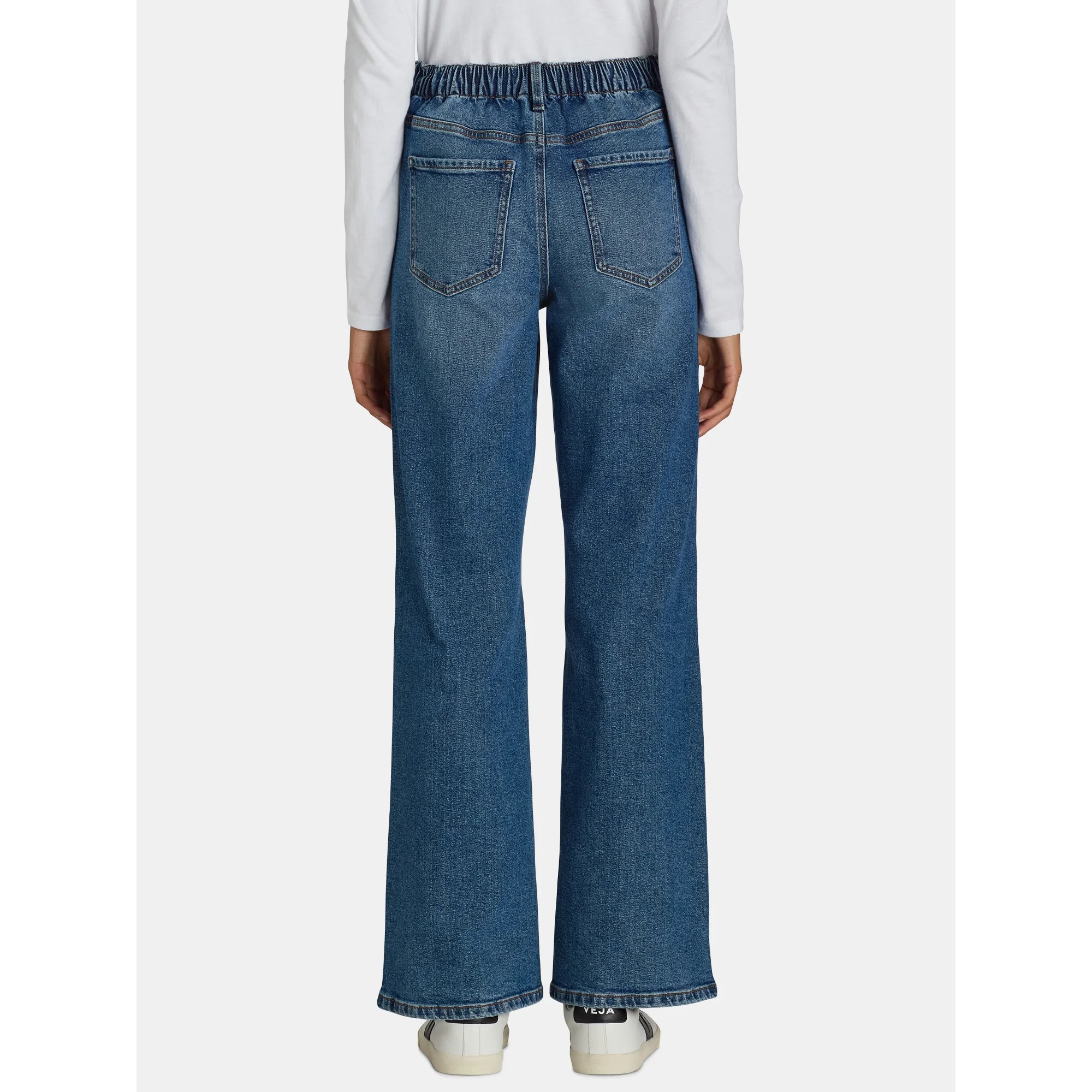 No Boundaries High Rise Baggy Wide Leg Jeans, 32" Inseam, Women's | Walmart (US)