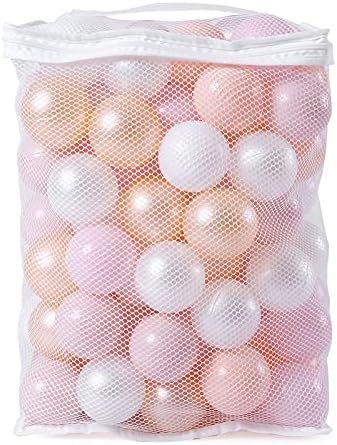 Realhaha Ball Pit Balls- Pink Play Balls Play Balls for Baby Girls Toddlers Kids Play Tent Pool P... | Amazon (US)