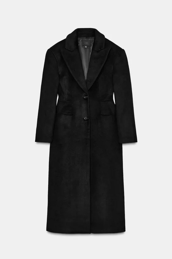EXTRA LONG WOOL BLEND COAT | Zara US