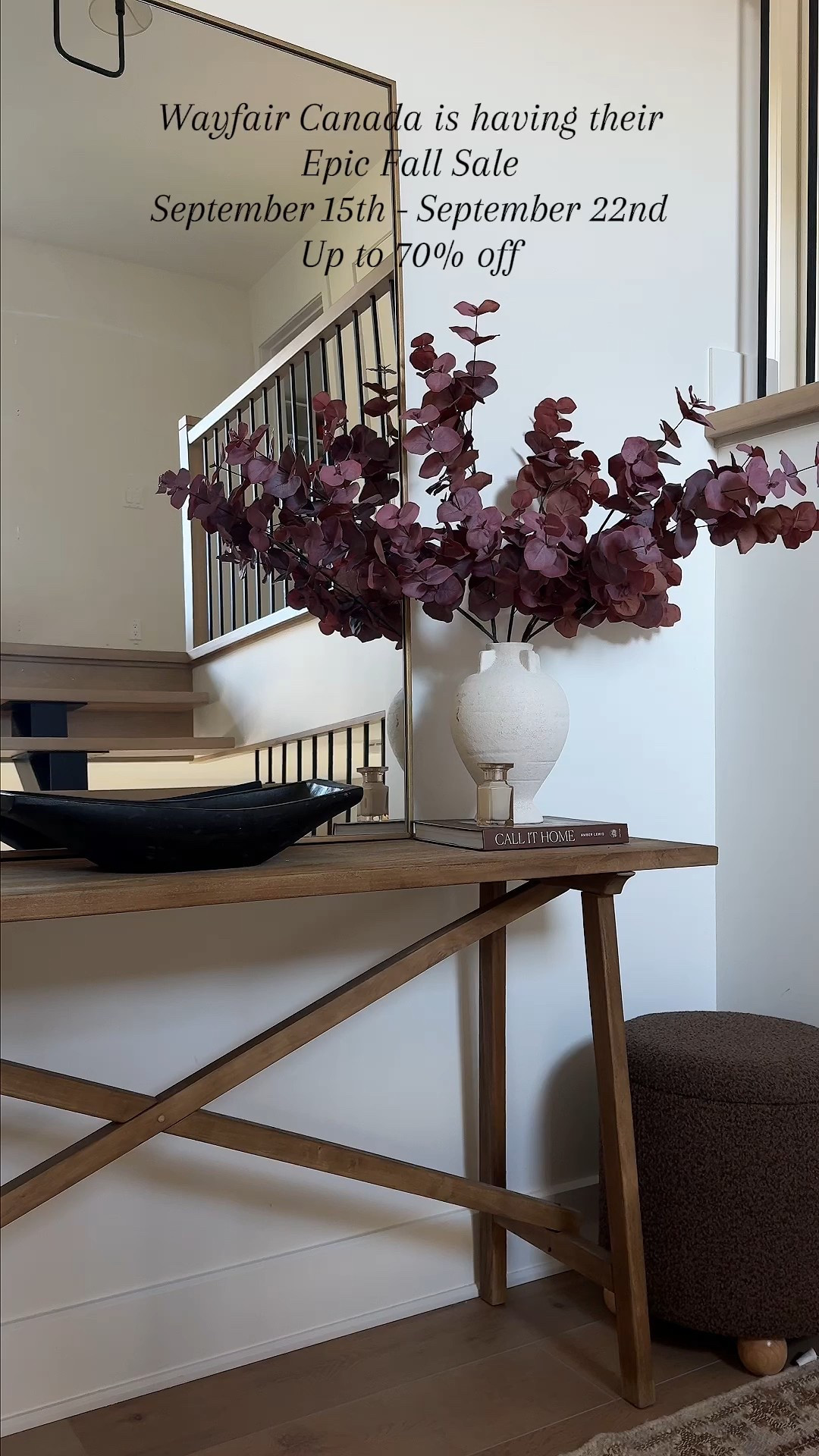 Transition your home for fall or upgrade your space during @WayfairCanada’s Epic Fall Sale 🍂 From Sept 15–22, get up to 70% off!
#WayfairCAPartner #WayfairCAHome