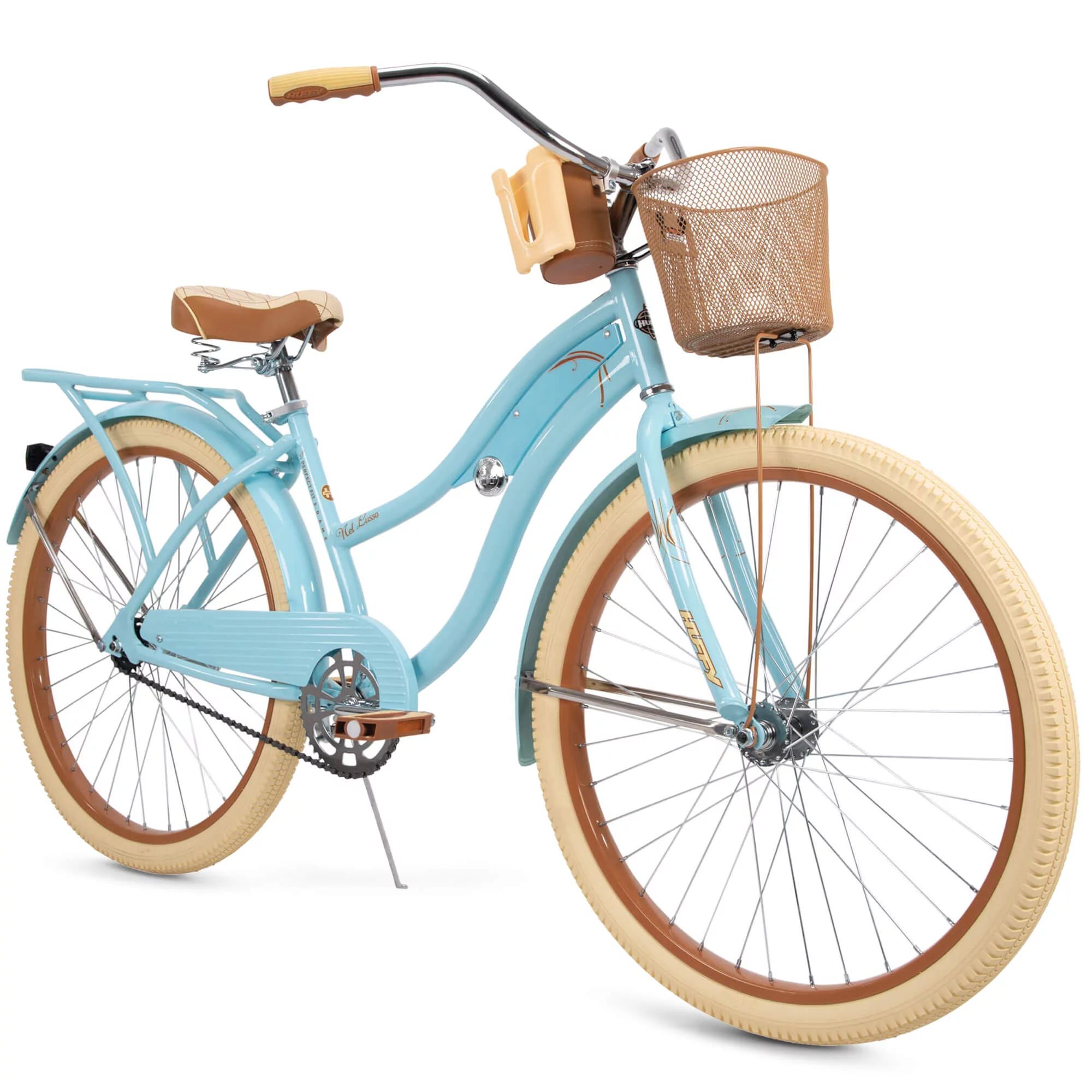 Huffy, Nel Lusso Classic Cruiser Bike with Perfect Fit Frame, Women's, Blue, 26" - Walmart.com | Walmart (US)