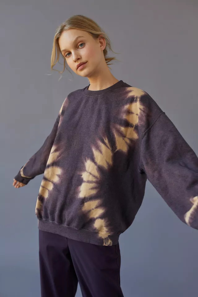 Urban Renewal Recycled Chocolate & Vanilla Swirl Tie-Dye Sweatshirt | Urban Outfitters (US and RoW)