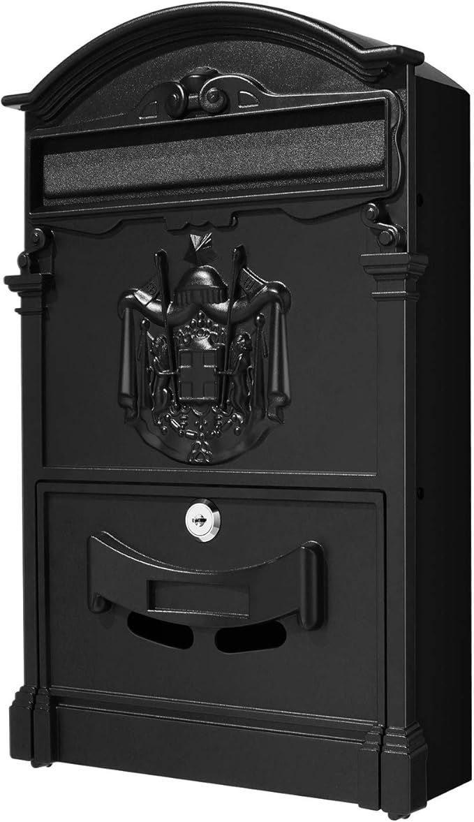 Tooluck Wall-Mount Mailboxes Waterproof Lockable Outdoor letterbox Large Capacity Retro Mailbox f... | Amazon (US)