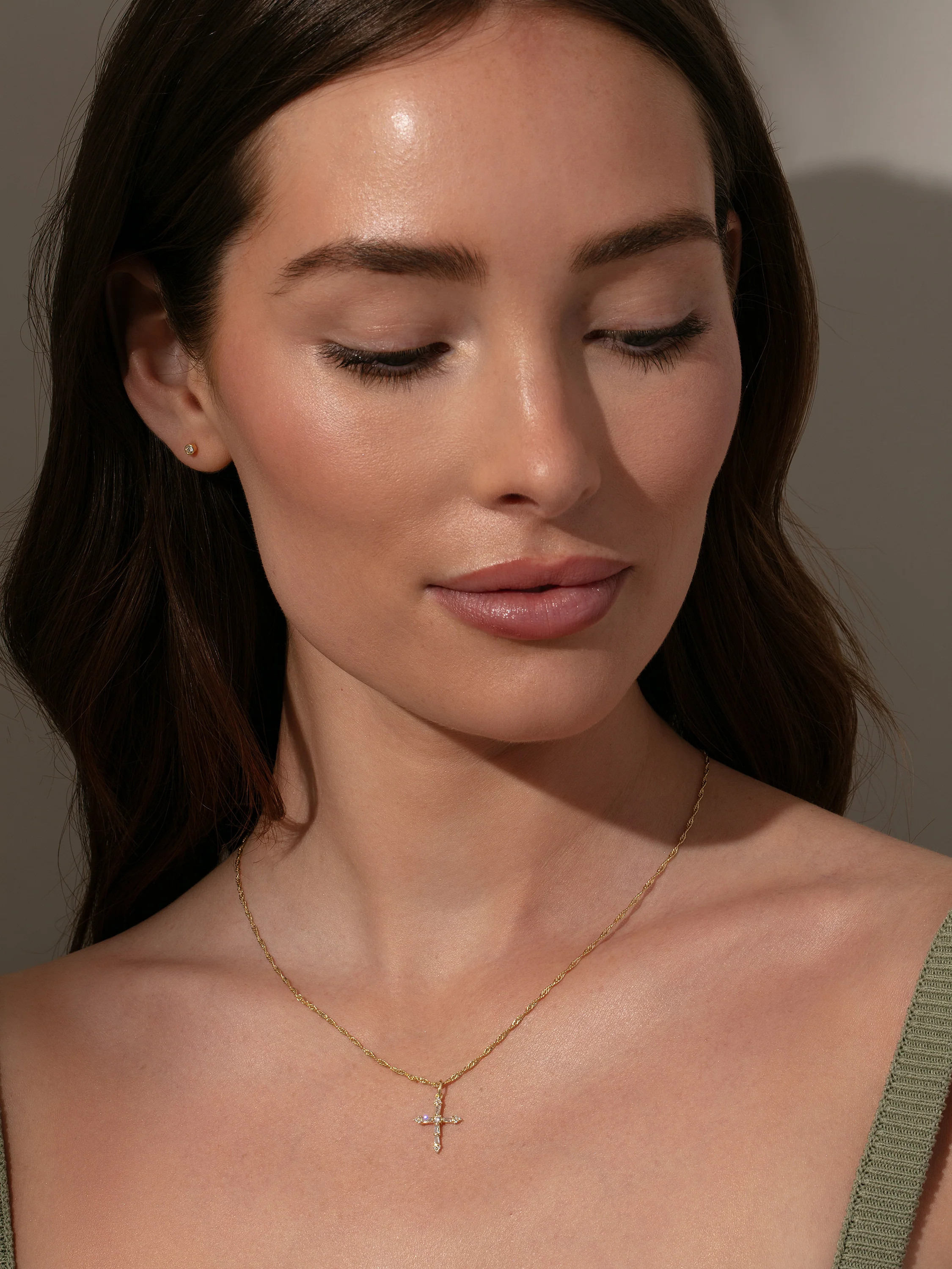 Crystalized Cross Pendant Necklace | Uncommon James