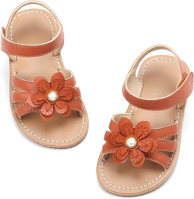 Felix & Flora Toddler Girl Sandals - Little Girl Easter Summer Dress Shoes Lightweight Open Toe B... | Amazon (US)