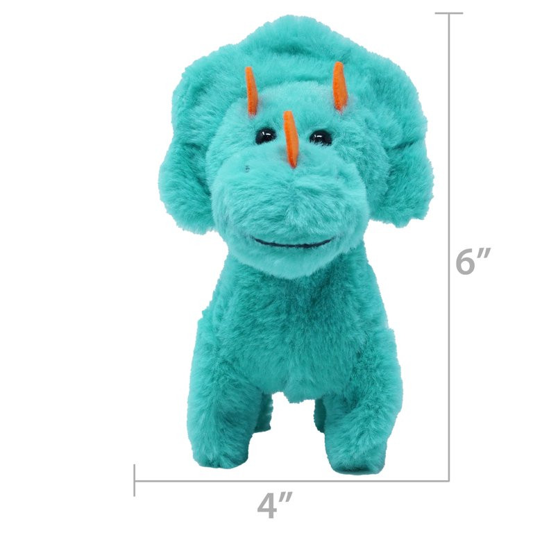 Kid Connection Miniature Electronic Walking Pet, Triceratops | Walmart (US)