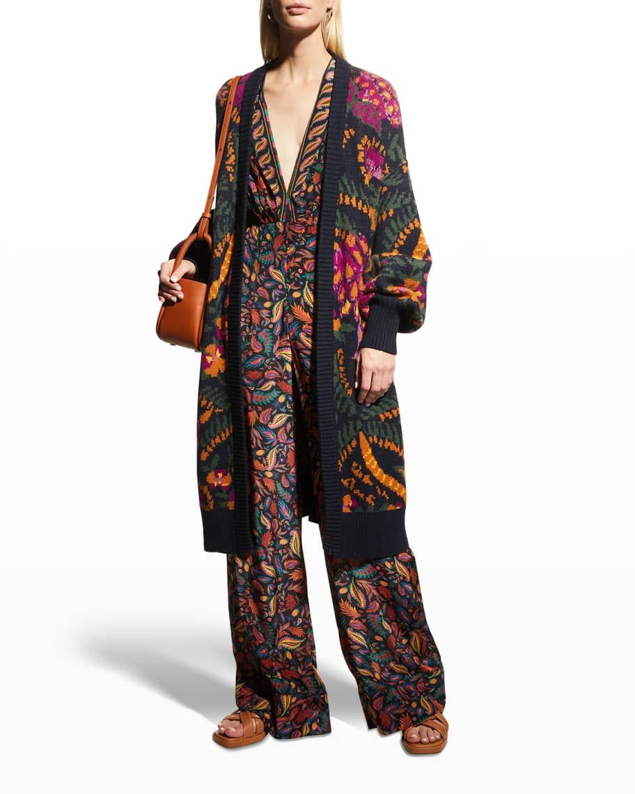 Farm Rio Made In Brazil Long Cardigan | Neiman Marcus