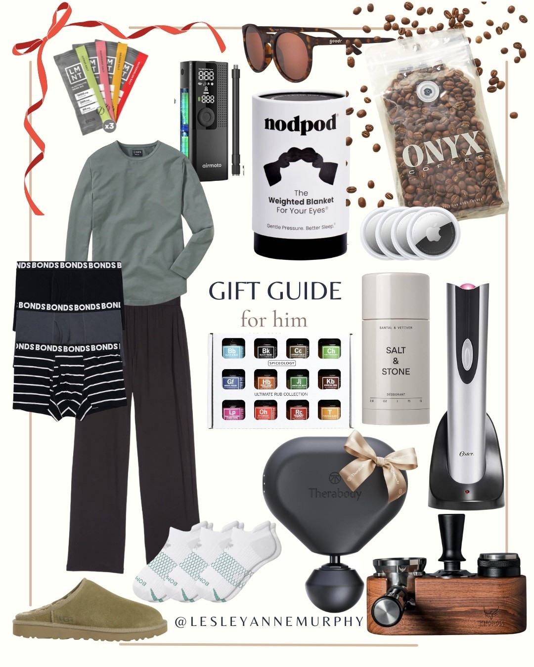 Gift guide for him with lots of easy stocking stuffers and a few tried and true big gifts! Full of cozy staples, practical upgrades, coffee favorites, and travel necessities for a guy on the go. These work for an Aussie foodie husband, dad on the go, or the guy who’s hard to shop for. 

#LTKHoliday #LTKMens #LTKGiftGuide