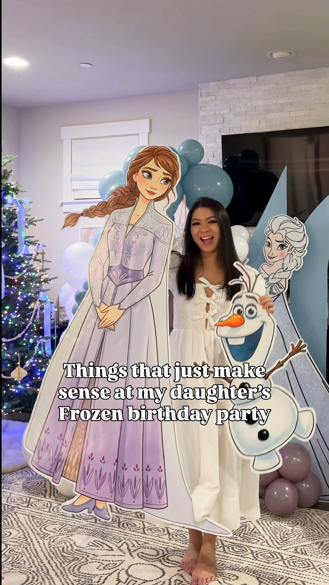 FROZEN BIRTHDAY PARTY RECAP ❄️☃️

I never got to share a proper recap since we flew to Vietnam right after but this party was too fun not to share! December birthdays are always tricky with limited space and holiday chaos, but this one turned out so magical 🤩

Thank you to @ws_kidsparty for the beautiful backdrop + balloons, face painting, and Elsa & Anna character experience. They kept the kids entertained with games and crafts the entire time!

#frozenbirthdayparty #threeyearsold #kidsbirthdayidea

Tablecloth, chairs, blue ribbon, hanging snowflake decorations, snowflake paper placemats, candle, candle holder, Christmas ornaments, balloons, easel stand, plastic dessert cups, snowman kit, paper lantern, food warmers, tongs, bracelets, Elsa doll, whole foods cake, boba straws, birthday candles, snowflake sprinkles, edible snowflakes, frozen castle cake topper 


#LTKKids #LTKvlog #LTKHome