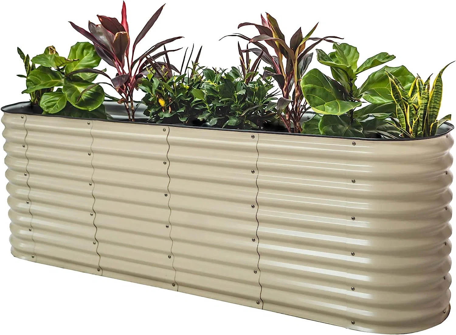 32" Tall 9 In 1 Modular Metal Outdoor Raised Garden Bed | Wayfair North America