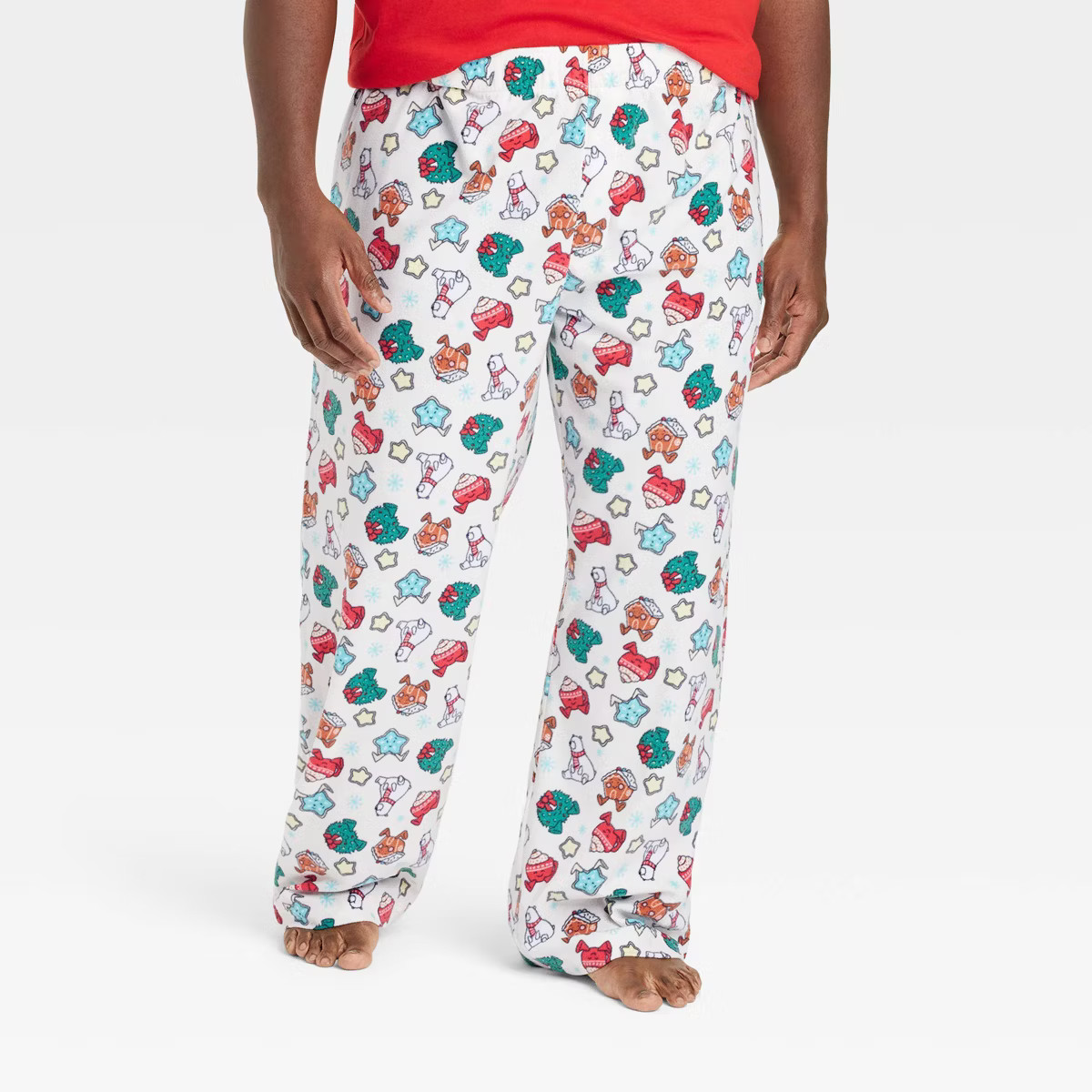 Men's Holiday Treats Print Microfleece Holiday Matching Family Pajama Pants - Wondershop™ White | Target
