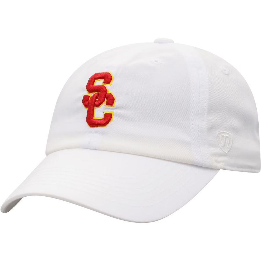 USC Trojans Top of the World Staple Adjustable Hat - White | Fanatics