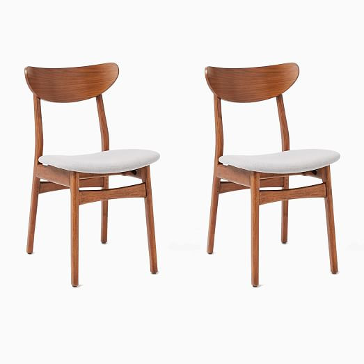 Classic Café Upholstered Dining Chair (Set of 2) | West Elm (US)