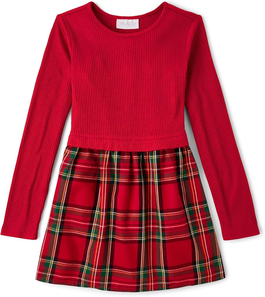 The Children's Place Girls' Long Sleeve Knit | Amazon (US)