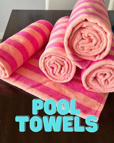 Set of 4 pool towels! Love these vibrant colors for summer 💗 so soft and fluffy!

#LTKHome #LTKSeasonal #LTKFindsUnder50