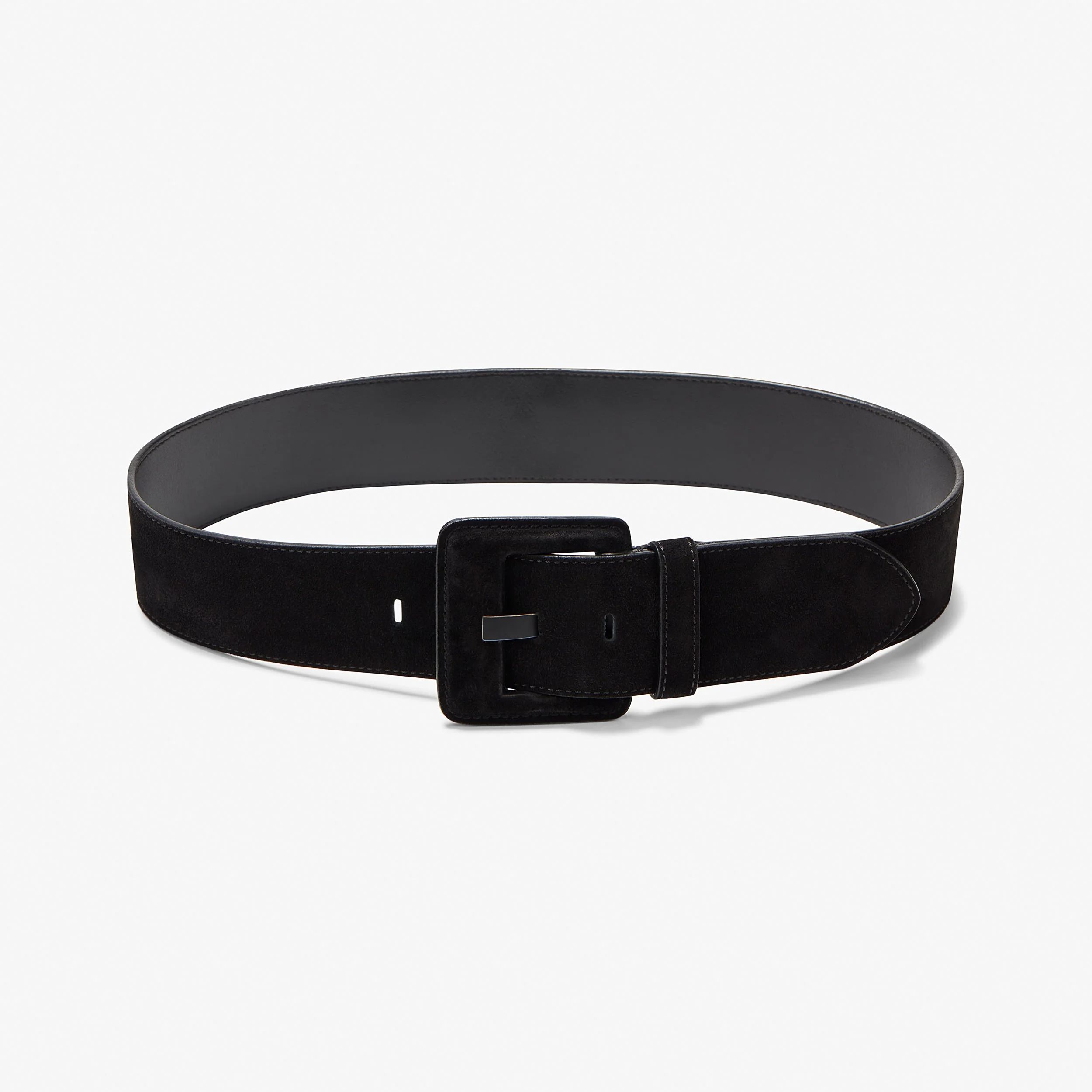 Sedgwick Belt - Suede :: Black | MM LaFleur