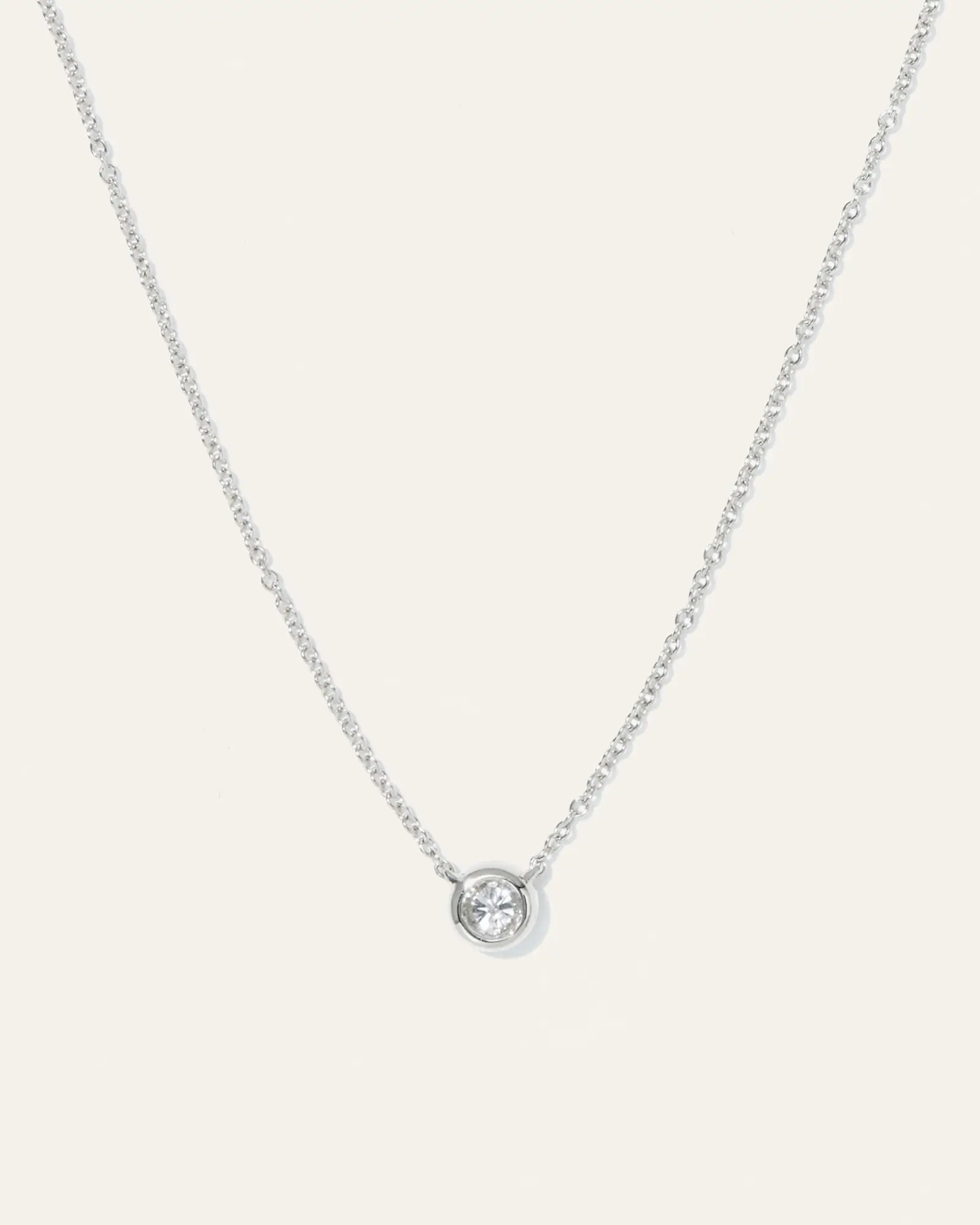 14K Gold Diamond Bezel Necklace | Quince
