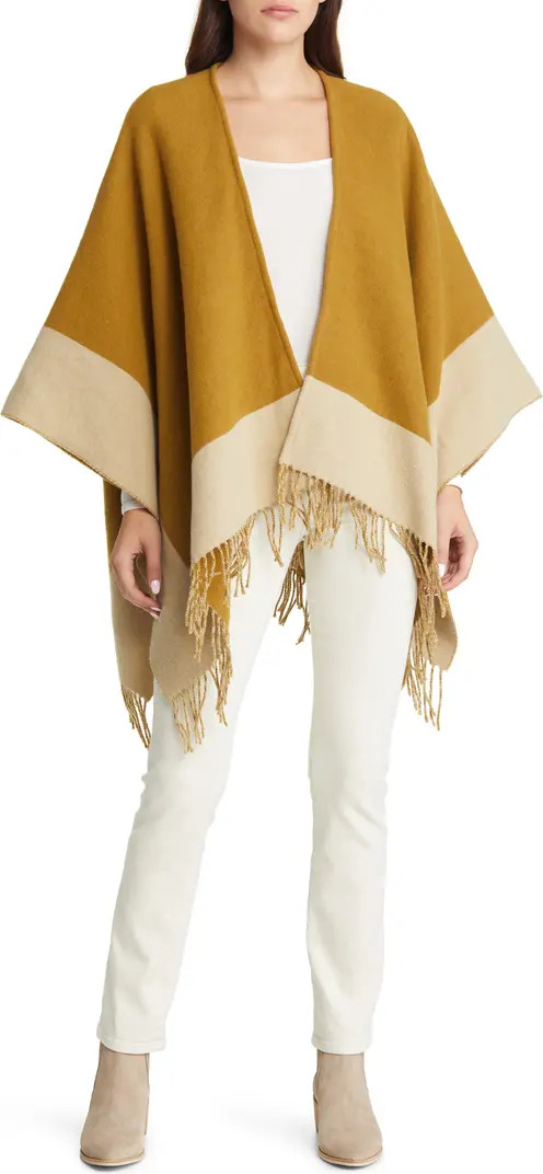 rag & bone Highlands Reversible Wool Blend Poncho | Nordstrom | Nordstrom