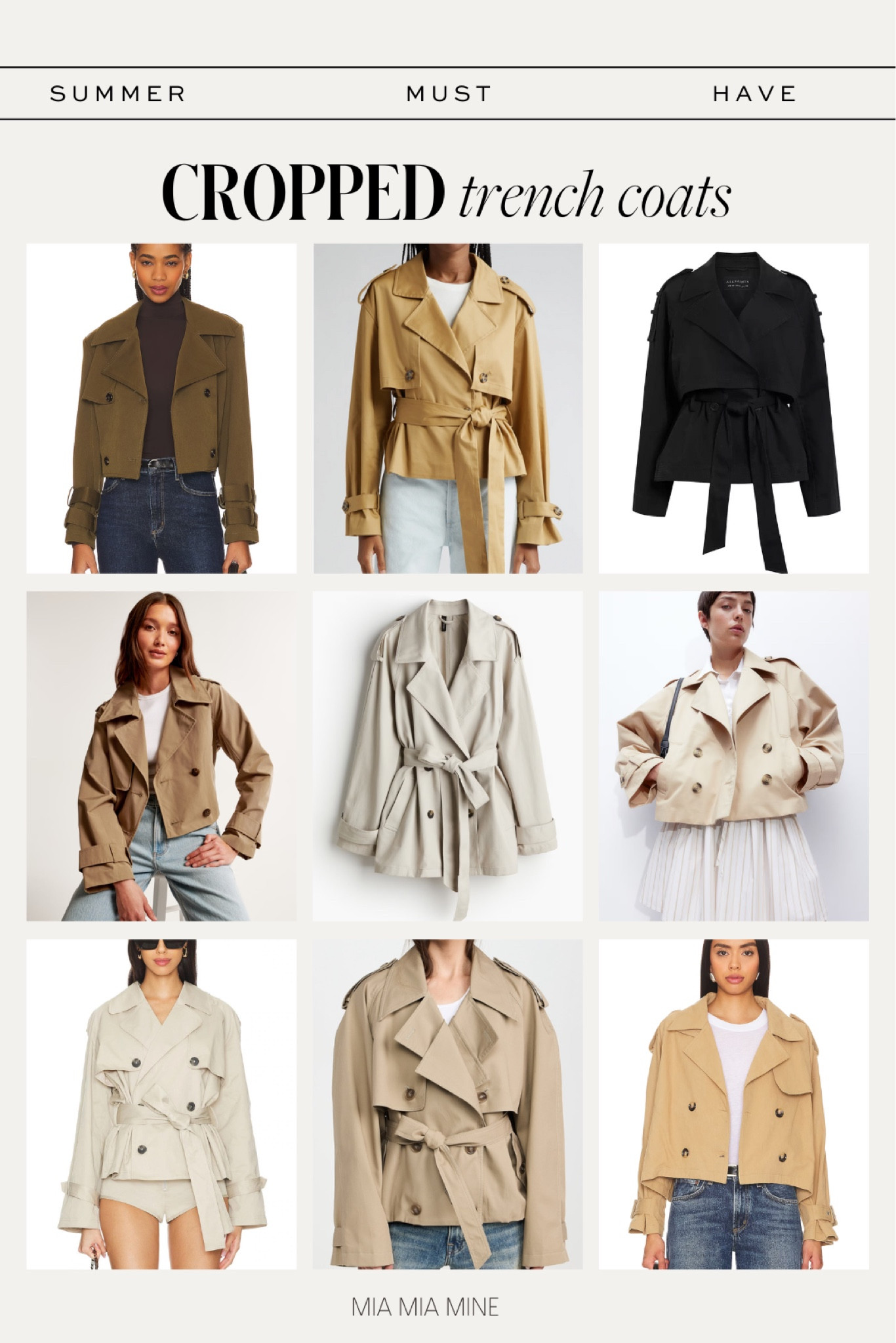 Summer trend I’m loving - cropped trench coat
Love the cropped trench for chic work outfits, fall transitional outfits and casual weekend looks

#LTKSeasonal #LTKStyleTip #LTKFindsUnder100
