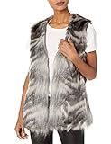cupcakes and cashmere Women's Vivianna Faux Fur Vest, Grey, Extra Small | Amazon (US)