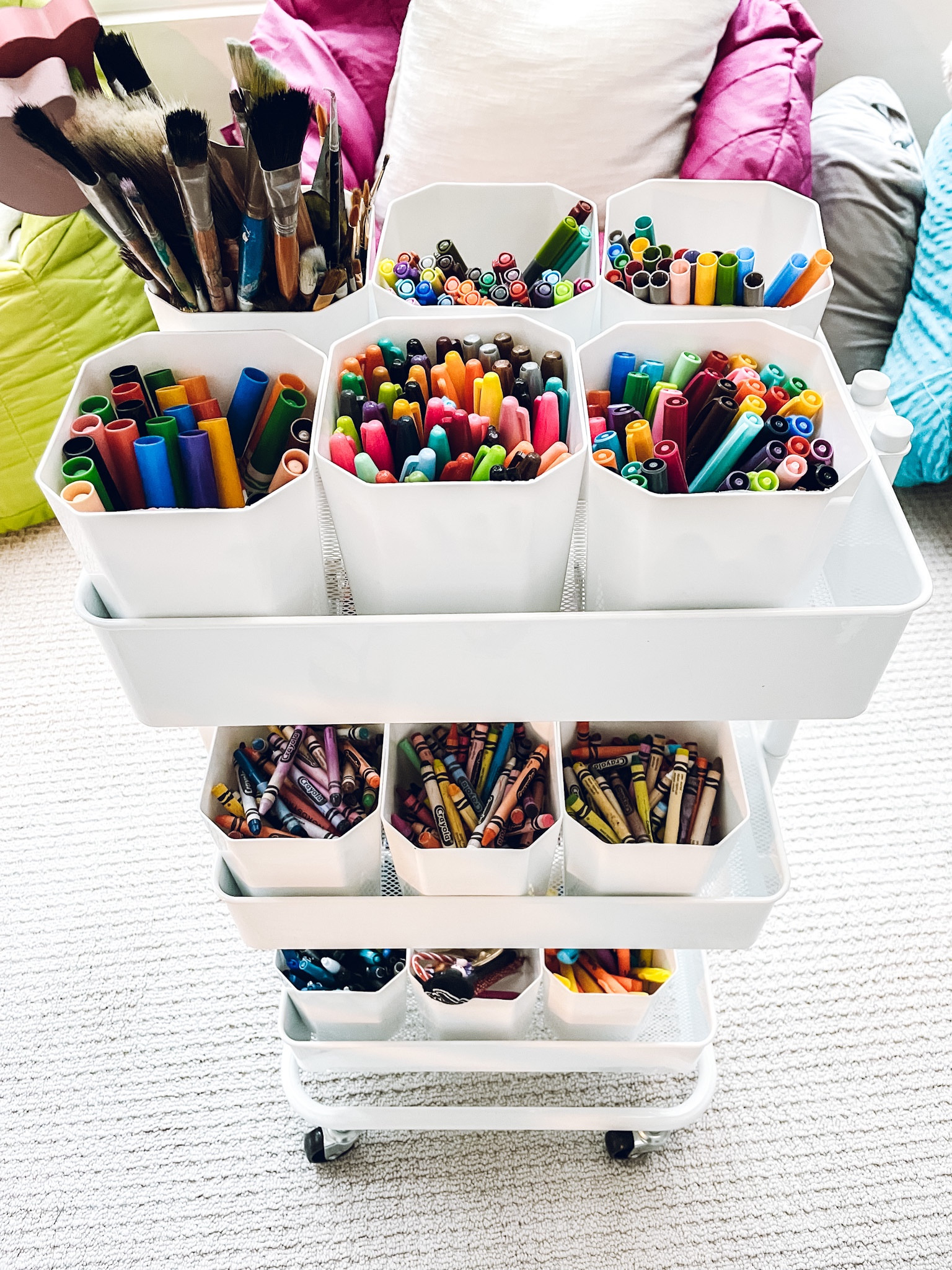 Arts + Crafts organization✨ The Container Store 3-Tier Rolling Cart. SmartStore Tall SmartStore Insert. Target 25pc Mixed Media Tools Set.

#LTKkids #LTKhome #LTKfamily