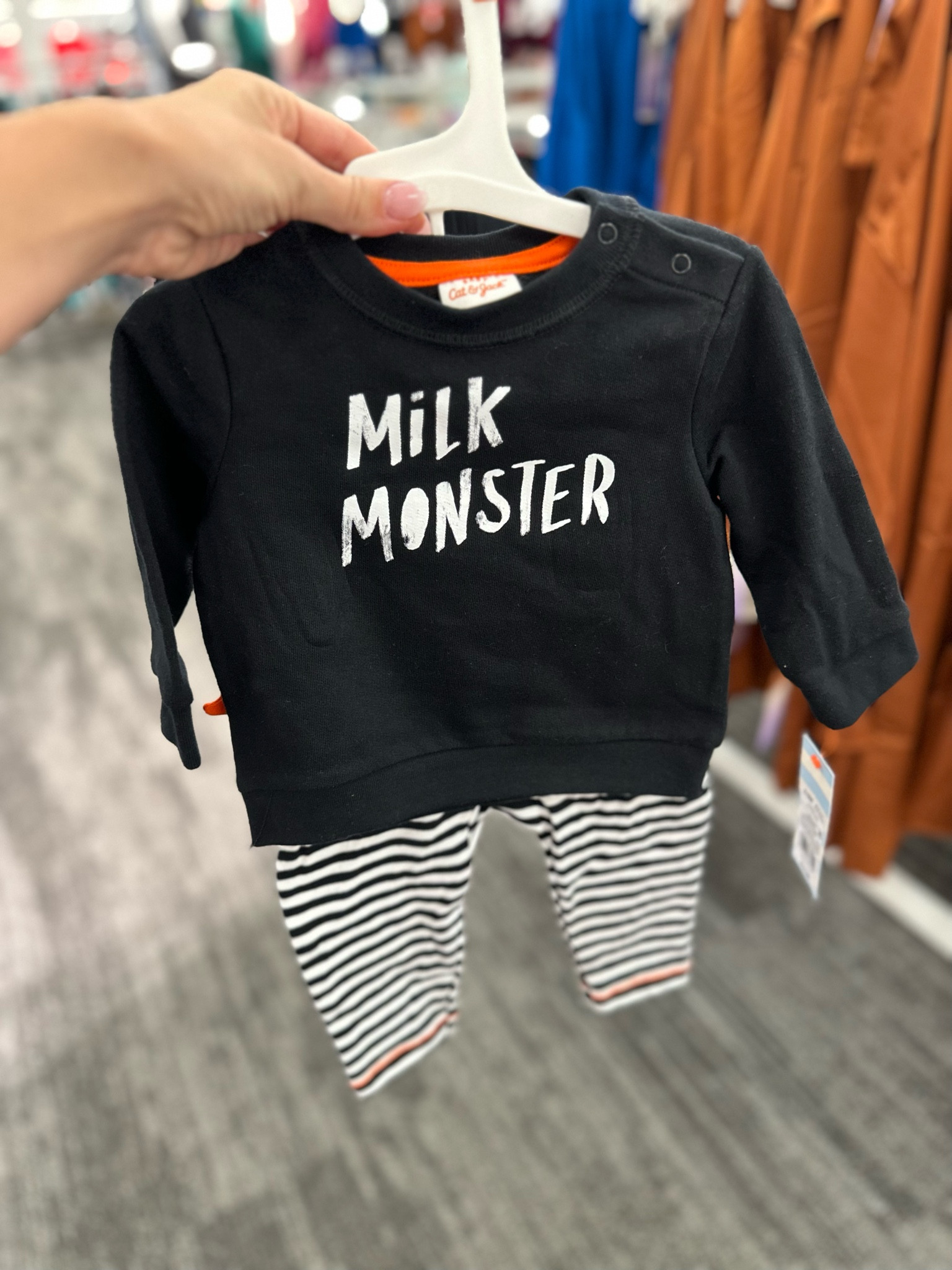 Baby 2pc Milk Monster Long Sleeve Top & Bottom Set - Cat & Jack™ 

#LTKbaby #LTKbump #LTKSeasonal