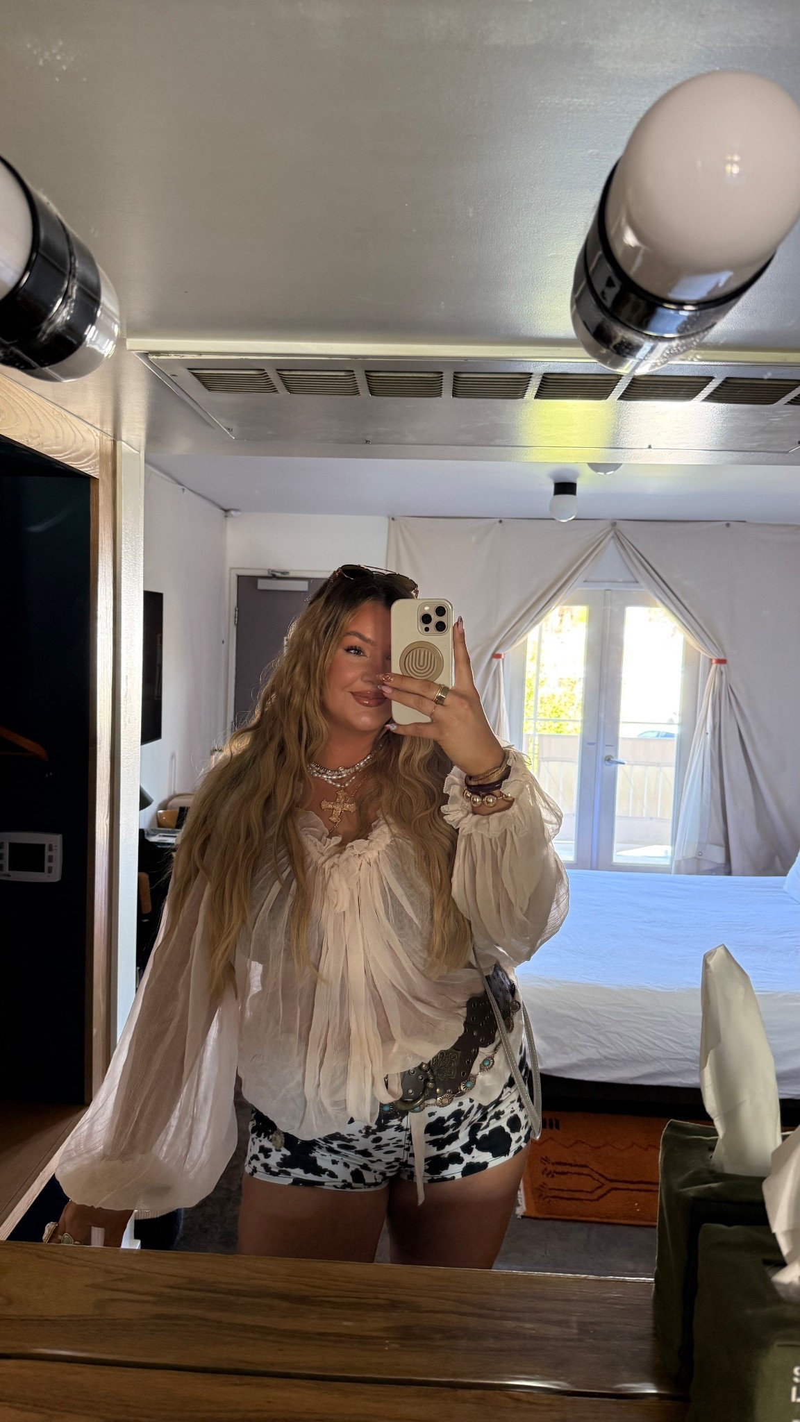 wearing xl in the top and xxl
in the bottoms :) 

#LTKMidsize #LTKFestival