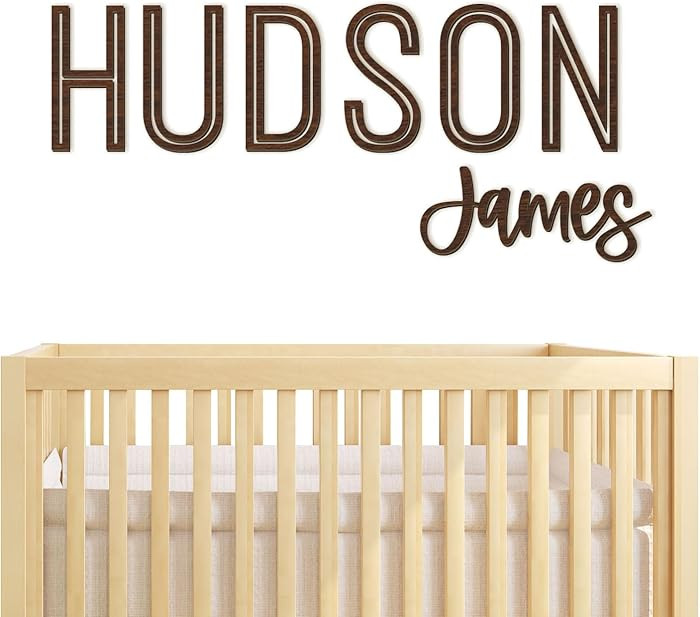 Personalized Name Sign for Nursery - Custom Wooden Name Signs for Kids Room, Personalized Nursery... | Amazon (US)